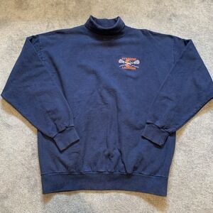Syracuse Lacrosse turtleneck‎ sweatshirt Jones & Mitchell Vintage Heavy XL